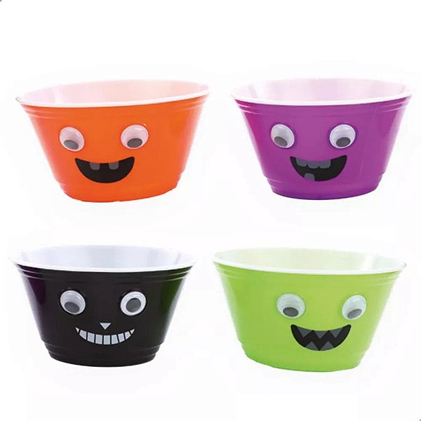 Bowl Divertido para Decoração - Cor Sortido 16x16x9,5cm - 1 Unidade