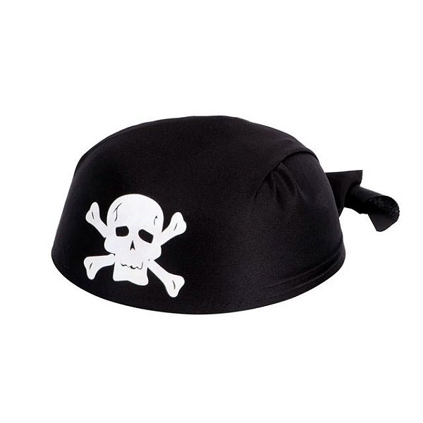 Chapéu de Pirata Boina para Fantasia Capitão Gancho Piratas do Caribe