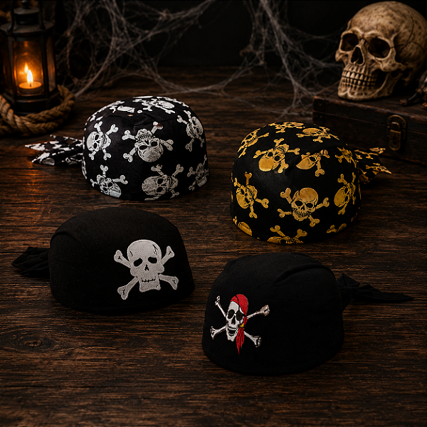 Chapéu de Pirata Boina Piratas - 1 Unidade Sortidas