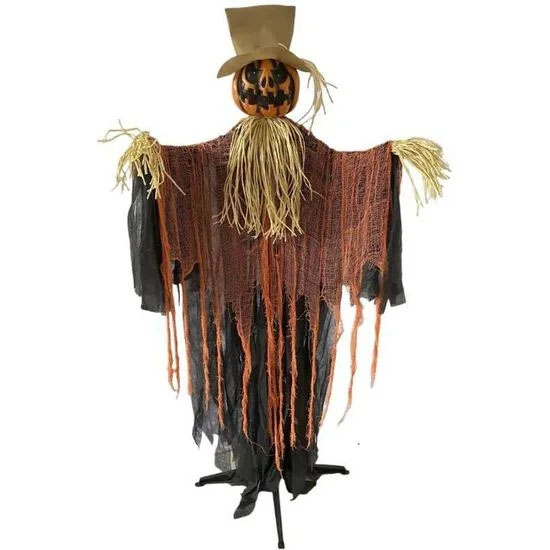 Boneco Espantalho Halloween Com Som, Luz e Movimento 1,80 Metros - 1 Unidade