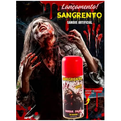 Sangue Fake Aerossol Halloween - 125ml