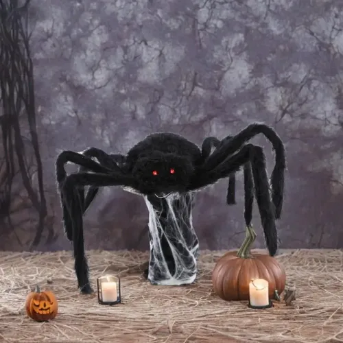 Aranha Saltadora 40cm – Com Som, Luz e Movimento