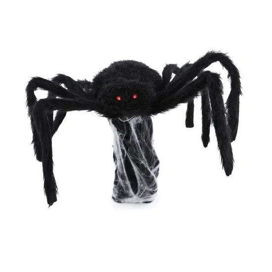 Aranha Saltadora 40cm – Com Som, Luz e Movimento 🔊💡👻 - 1 Unidade