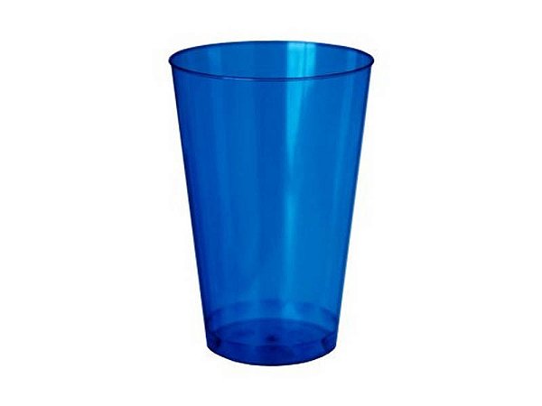 Copo Acrílico Resistente 200ml Azul Translúcido - 10 Unidades