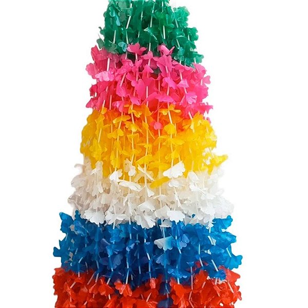 Colar Havaiano Pétalas Cores Sortidas - 10 Unidades