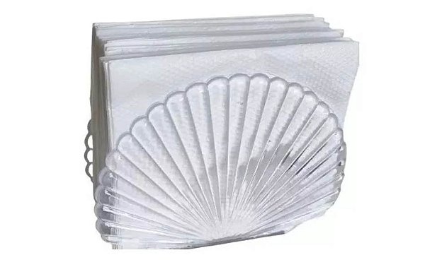 Porta Guardanapos de Cristal 13cm x 6cm x 10cm