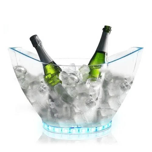 Champanheira com Luz Led - Capacidade de 9,5 litros - Cristal