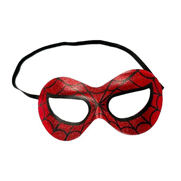 Máscara Aranha Vermelho e Preto - 1 Unidade