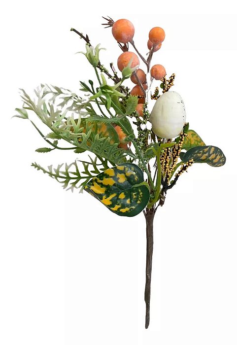Galho Decorativo com Ovos de Páscoa - 25cm - 1 Unidade