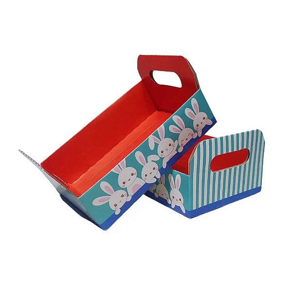 Caixote de Papel Cartão Páscoa - 10 Unidades