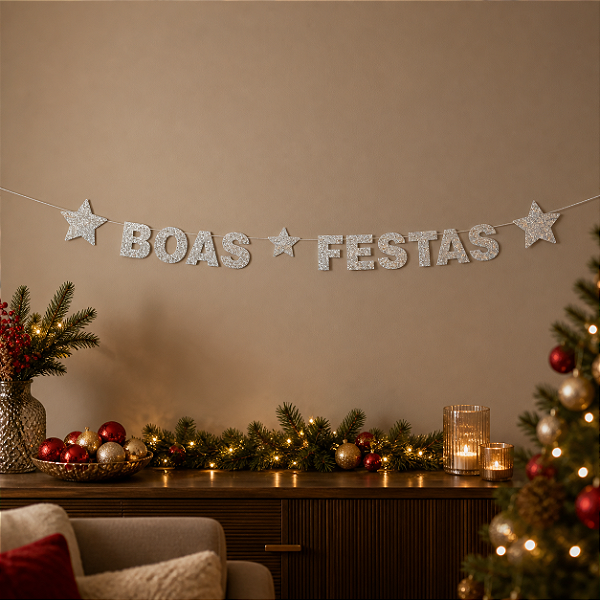 Faixa Decorativa Boas Festas Regina