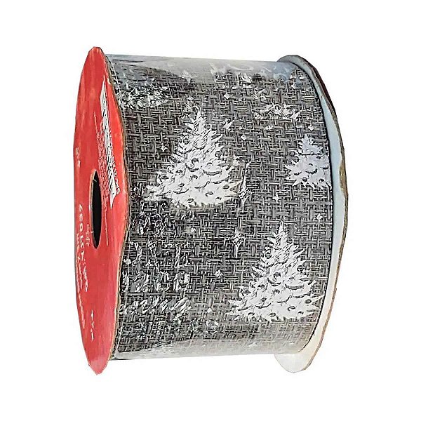 Fita de Natal Aramada Figuras Natalinas 5cm X 3 Metros