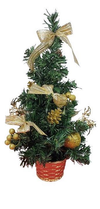 Árvore Natal Decorada Pronta de 30cm