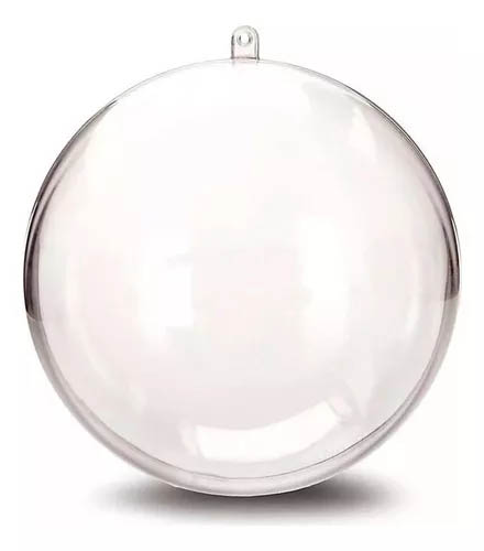 Esfera Bola De Acrílico Transparente 5cm Artesanato - 12 Unidades