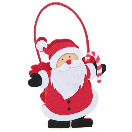 Bolsa Feltro de Papai Noel de 16cm