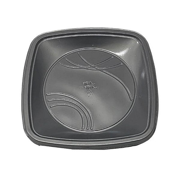 Prato Quadrado 15 cm - Prata - 10 Unidades