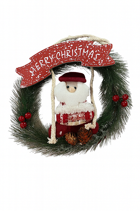 Enfeite Natal Guirlanda Decorativo 25cm - Sortidos