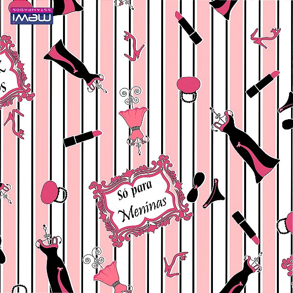 TNT Estampado Chá de Lingerie Despedida de Solteira - 1 metro