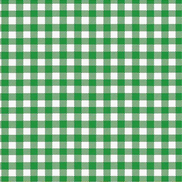 TNT Estampado Xadrez Verde- 1,40m x 1m