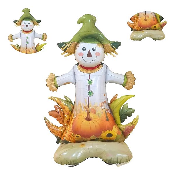 Balão Metalizado Espantalho de Festa Junina