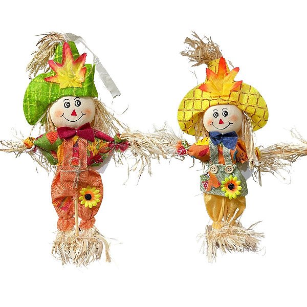 Espantalho Junino Boneco Arraiá Sortido - 30 cm - 1 unidade