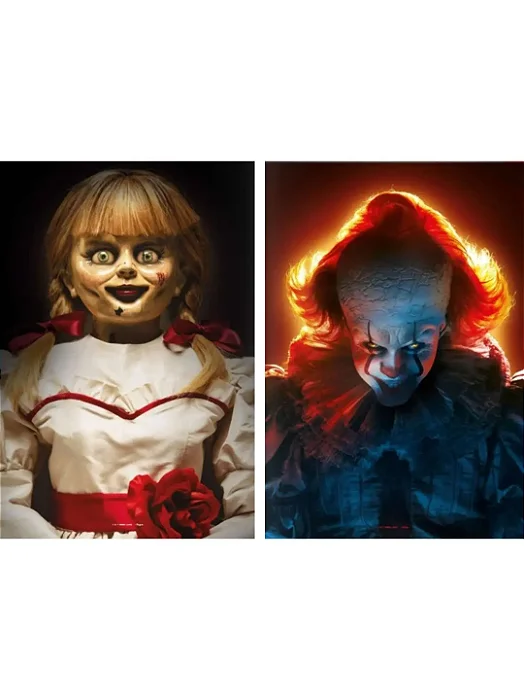 Cartaz Halloween Assustador 45cm 🎃👻 – Decoração Temática para Festa - 2 Unidades