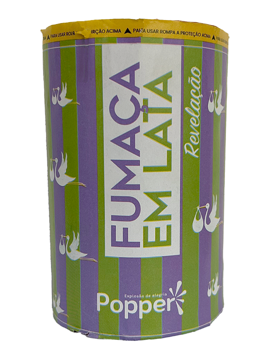 Fumaça Para Chá Revelação Lata Verde