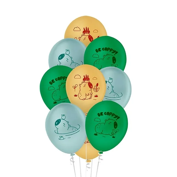 Balão Bexiga Capivara - Tamanho 9 Polegadas (23cm) - 25 Unidades