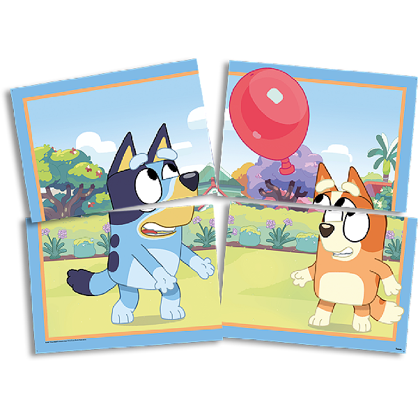 Painel Decorativo Bluey – Festcolor (1 unidade com 4 lâminas)