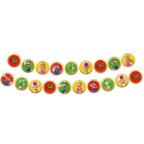 Faixa Decorativa Super Mario – Festcolor (1 unidade)