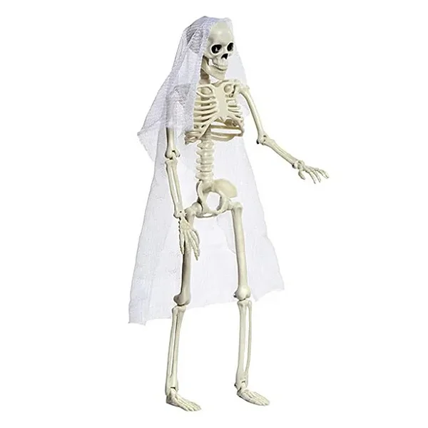 Enfeite Esqueleto Noiva Halloween - Modelo Sortidos – 33cm