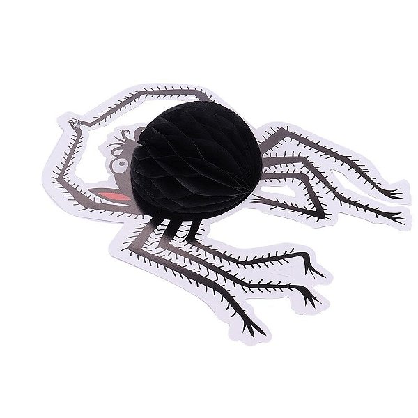 Enfeite Halloween Aranha de Papel Sanfonado – Decoração Temática