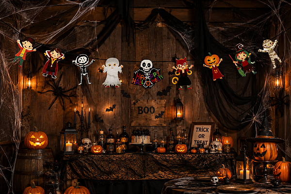 Varal Decorativo de Halloween Mix – 18cm