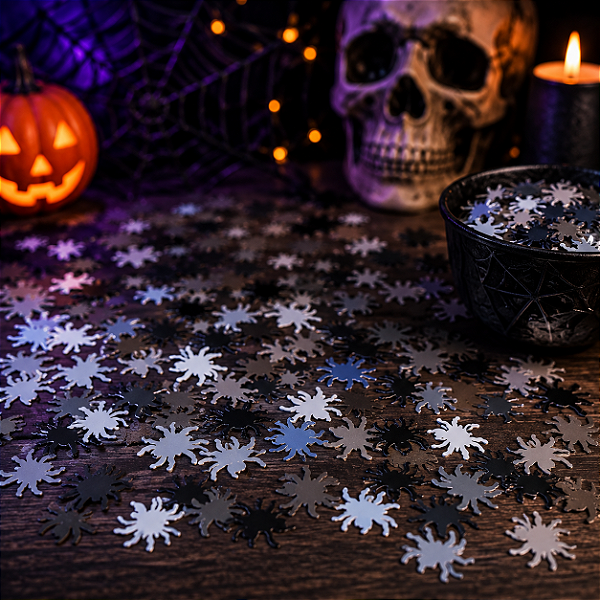 Confete Aranha Decorativo - 10 Gramas – Halloween e Festas Temáticas
