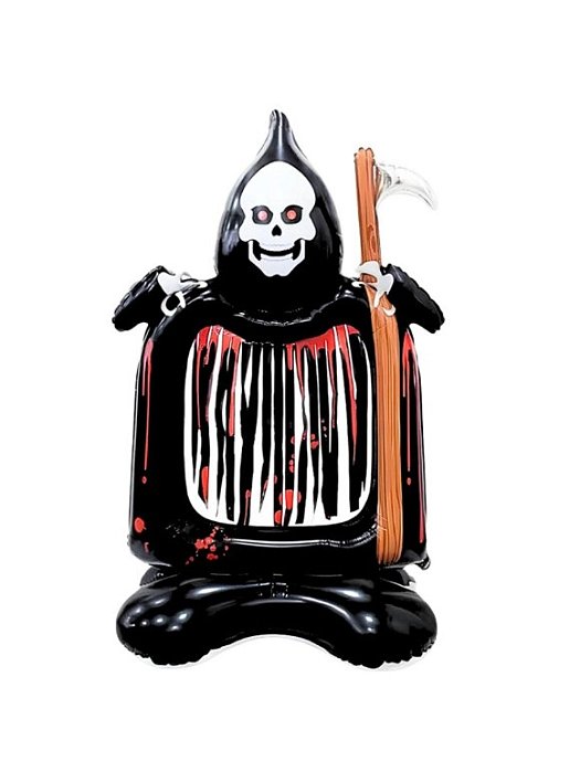 Balão Metalizado Fantasma da Morte 115cm x 69cm – Decoração Halloween