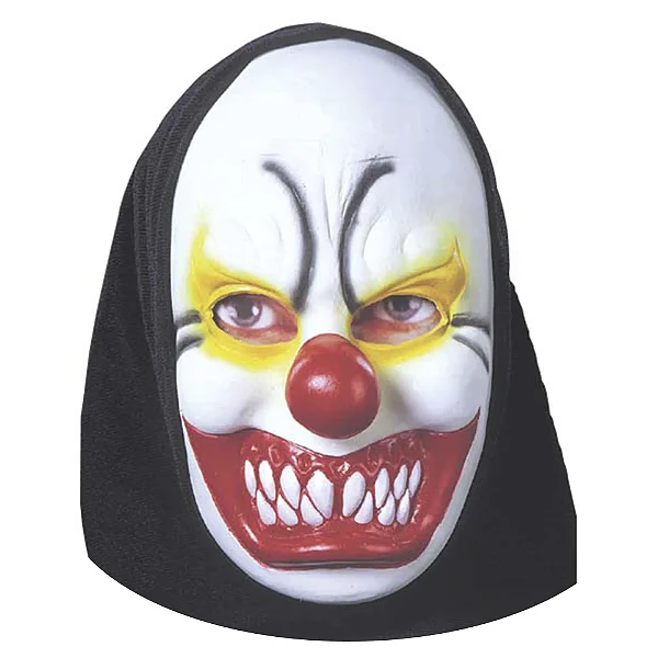 Máscara Palhaço com Capuz – Fantasia Assustadora para Halloween, Carnaval e Festas à Fantasia