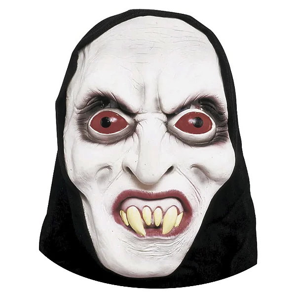 Máscara Vampiro com Capuz – Fantasia Assustadora para Halloween e Carnaval