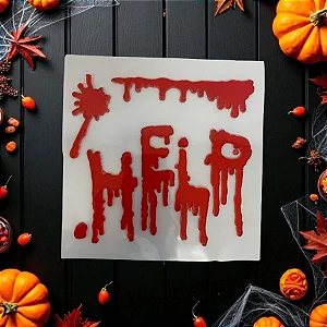 Adesivo Redondo – Help Halloween