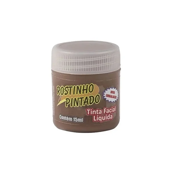 Tinta Facial Líquida 15ml - Marrom