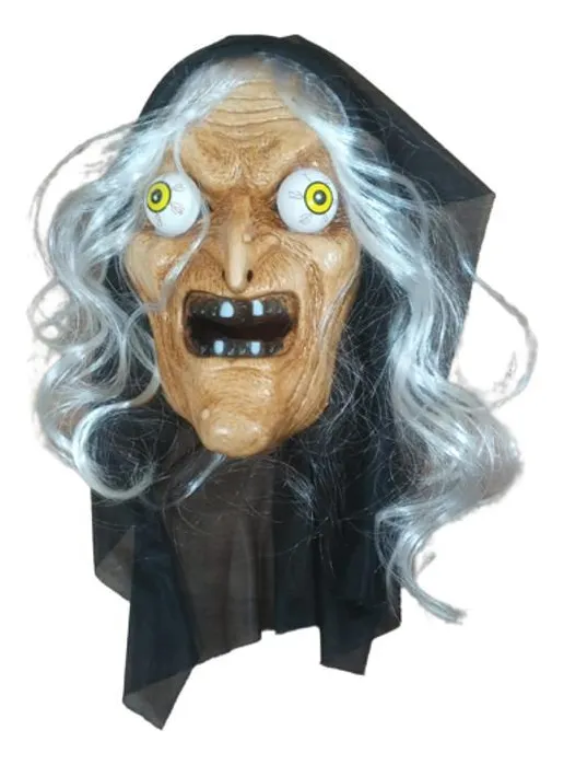 Máscara Bruxa Velha com Capuz – Halloween