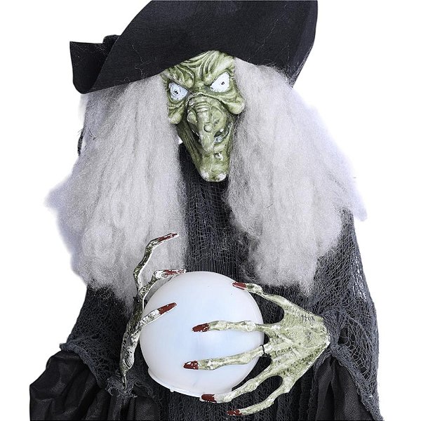 Boneco Bruxa Anastácia com Som e Luz – 195 cm