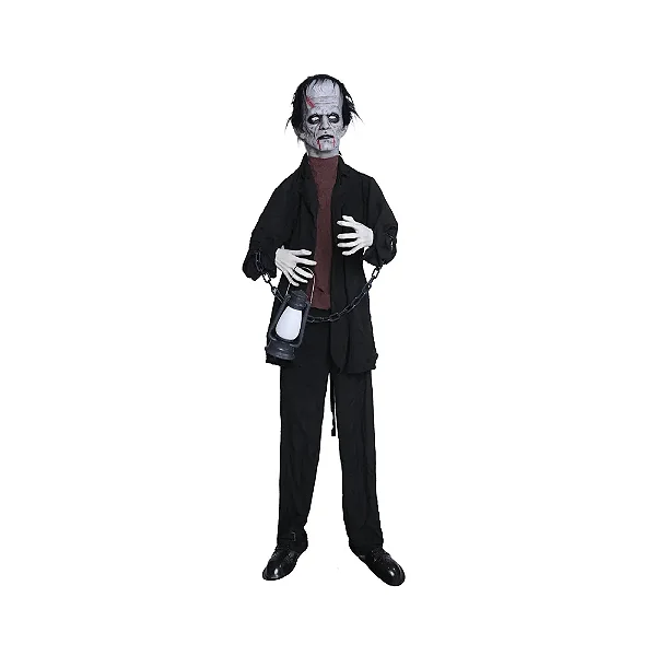 Boneco Otto com Som, Luz e Movimento – Decoração de Halloween Realista