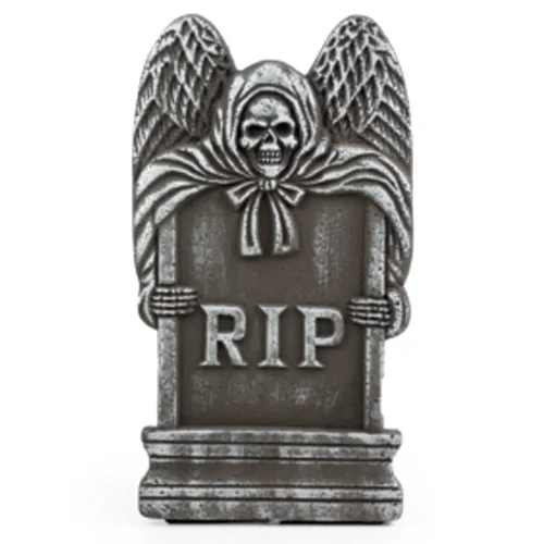 Lápide Morte Assustadora 39,5cm – Decoração de Halloween Realista e Sinistra