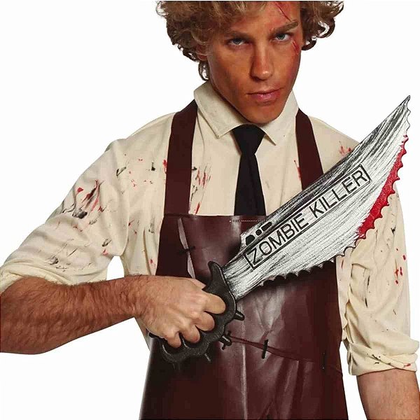 Faca Zombie Killer 50cm – Acessório de Fantasia e Decoração Halloween