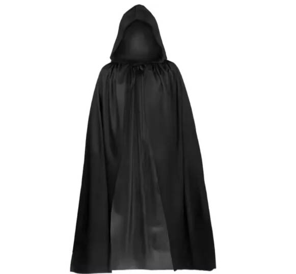 Capa com Capuz Adulto 140cm – Fantasia Halloween e Festas à Fantasia