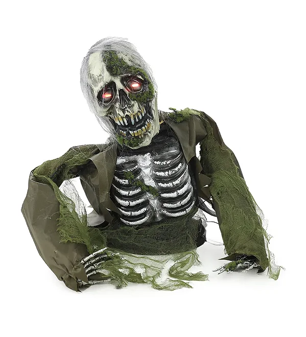 Zumbi Cedrik – Enfeite Decorativo de Halloween com Som e Movimento