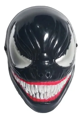 Máscara Halloween Venom Monstro Assustador – Cor Preta