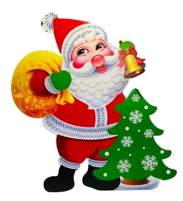 Painel de Papel Papai Noel – 48x46cm