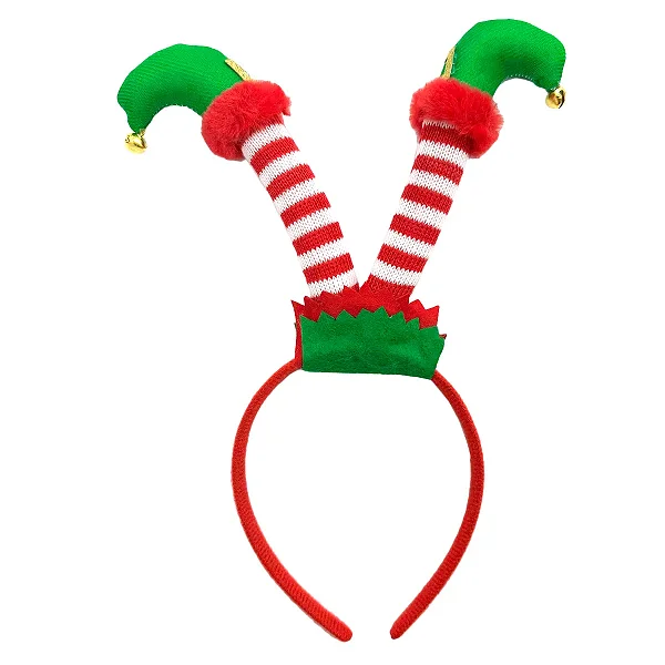 Tiara de Natal Divertida Elfo – Acessório Temático Festivo