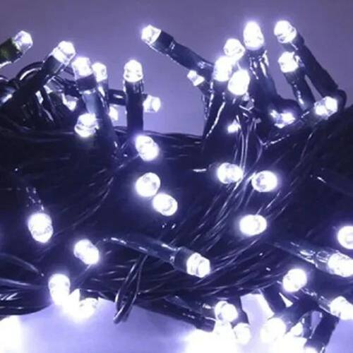Cordão Luminoso 100 LEDs Branco Frio – Uso Externo – À Prova d’Água – 10m – 220V